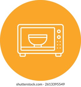 Microwave vector icon. Can be used for printing, mobile and web applications.