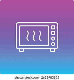 Microwave vector icon. Can be used for printing, mobile and web applications.