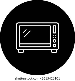 Microwave vector icon. Can be used for printing, mobile and web applications.