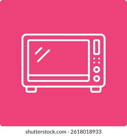 Ícone de vetor de micro-ondas. Pode ser usado para impressão, aplicativos móveis e da Web.