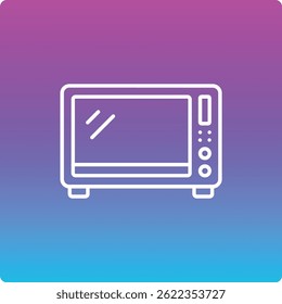 Ícone de vetor de micro-ondas. Pode ser usado para impressão, aplicativos móveis e da Web.