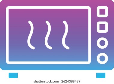 Ícone de vetor de micro-ondas. Pode ser usado para impressão, aplicativos móveis e da Web.