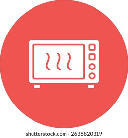Microwave vector icon. Can be used for printing, mobile and web applications.