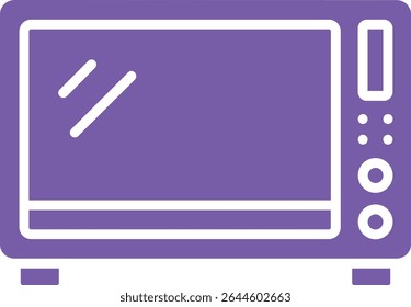 Ícone de vetor de micro-ondas. Pode ser usado para impressão, aplicativos móveis e da Web.