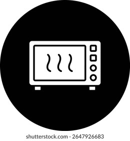 Ícone de vetor de micro-ondas. Pode ser usado para impressão, aplicativos móveis e da Web.