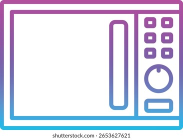 Ícone de vetor de micro-ondas. Pode ser usado para impressão, aplicativos móveis e da Web.