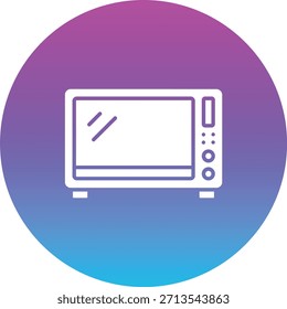 Microwave vector icon. Can be used for printing, mobile and web applications.