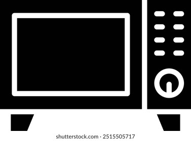 Ilustración de diseño de icono de Vector de microondas