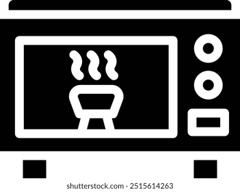 Ilustração de design de ícone de vetor de micro-ondas