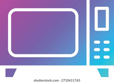 Ilustração de design de ícone de vetor de micro-ondas