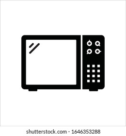 Icono vector de microondas. Diseño de señal plana de microondas. Pictograma de símbolo de microondas 