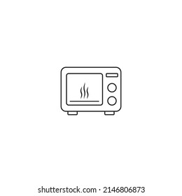 Microwave vector icon illustration flat design.