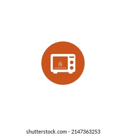 Microwave vector icon illustration flat design.