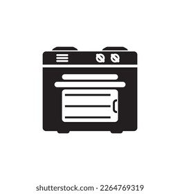 Microwave vector icon illustration flat design.