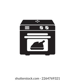 Microwave vector icon illustration flat design.