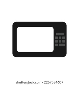 Microwave vector icon illustration flat design.