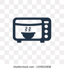 Microwave vector icon isolated on transparent background, Microwave transparency concept can be used web and mobile