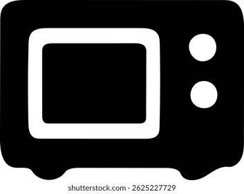 Microwave Vector icon kitchen electronic device 