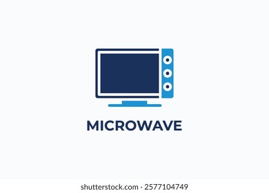 MICROWAVE vector, icon or logo sign isolated symbol illustration