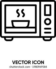 Microwave vector icon. Modern, simple flat vector illustration for website or mobile app. Microwave symbol, logo illustration. Pixel perfect vector graphics	