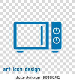 icono del vector de microondas en un fondo abstracto
