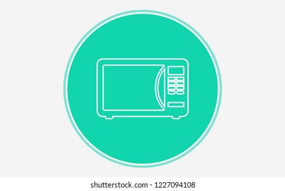 Microwave vector icon sign symbol