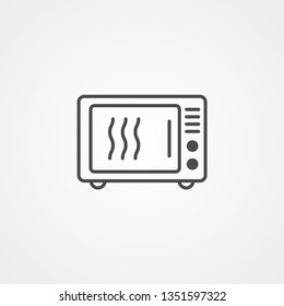 Microwave vector icon sign symbol