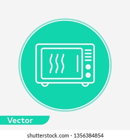 Microwave vector icon sign symbol
