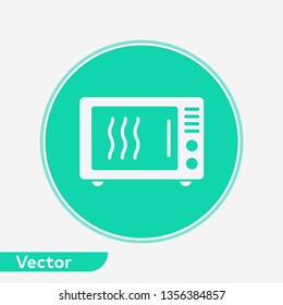 Microwave vector icon sign symbol