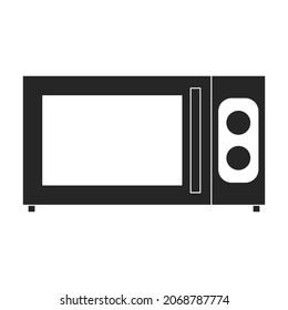 Microwave vector icon.Black vector icon isolated on white background microwave.