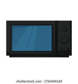 Microwave vector icon.Cartoon vector icon isolated on white background microwave.