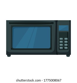 Microwave vector icon.Cartoon vector icon isolated on white background microwave.