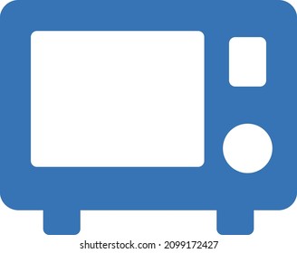 ilustración vectorial de microondas aislada en un fondo transparente. iconos vectoriales de glifo para el concepto o gráficos web.