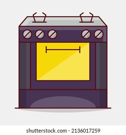 microwave Vector illustration on a transparent background. Premium quality symmbols. Vector line flat icons for concept and graphic design. 