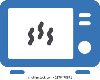 Ilustración de vectores de microondas en un fondo transparente.Símbolos de calidad premium.Icono vectorial de glifos para el concepto y diseño gráfico.