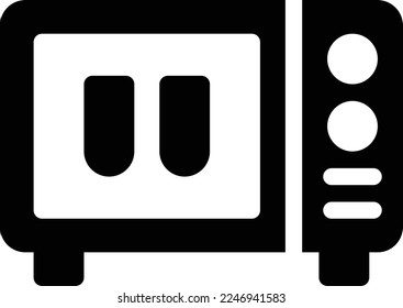 microwave Vector illustration on a transparent background. Premium quality symmbols. Glyphs vector icons for concept and graphic design. 
