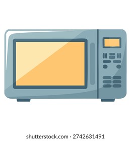 Microwave vector isolated illustration perfect for kitchen appliance design home electronics cooking equipment and household technology themed graphics