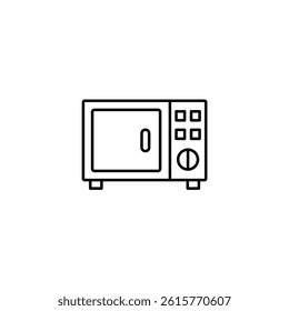 Microwave vector line icon icons design