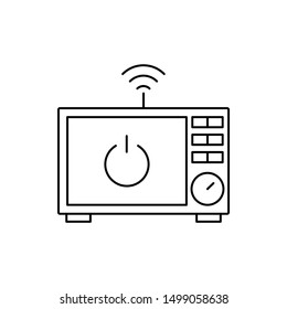 Microwave wifi icon. Element of Internet in life icon