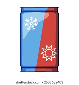 microwaveable reusable hot cold gel pack cartoon. freezer injury, swelling inflammation, recovery soothing microwaveable reusable hot cold gel pack sign. isolated symbol vector illustration