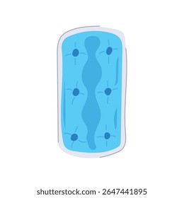 microwaveable reutilizável quente frio gel pack cartoon. ferimento congelador, inflamação inchaço, recuperação calmante microwaveable reutilizável quente frio gel pack sinal.