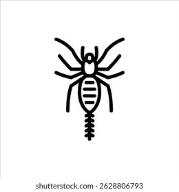 ícone de contorno do microwhip scorpion. ilustração de linha preta do microwhip scorpion.