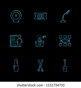 micrphone  chip  target  network  technology  icons  electronics  icon vector design  flat  collection style creative  icons  hardware