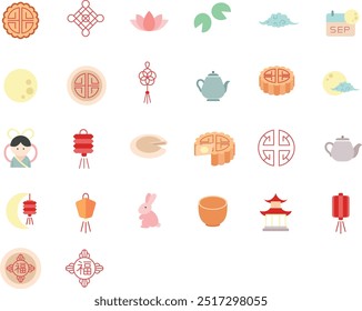 Mid Autumn Festival Flat Icon