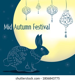 mid autumn festival, graphic design