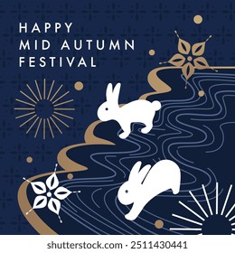 Mid Autumn Festival Greeting Illustration