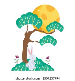 Mid autumn festival vector design