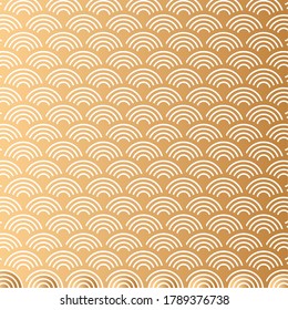 mid autumn festival with waves sea pattern vector illustration design