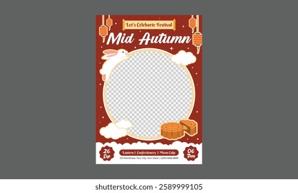 Mid Autumn Flyer. Vector illustration