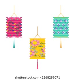Mid Autumn Lantern Vector Set
